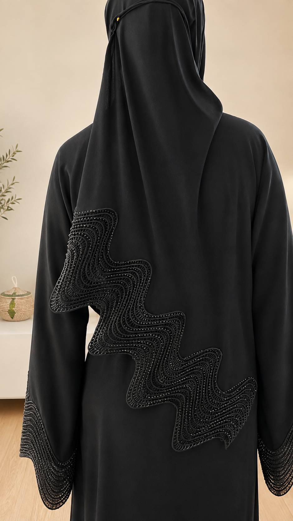 Abaya Maya bleu marine – Nidha Premium
