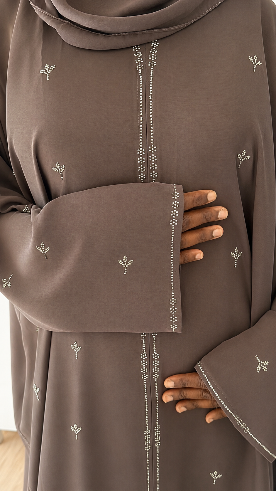 Abaya Hawa noir - Nidha Premium