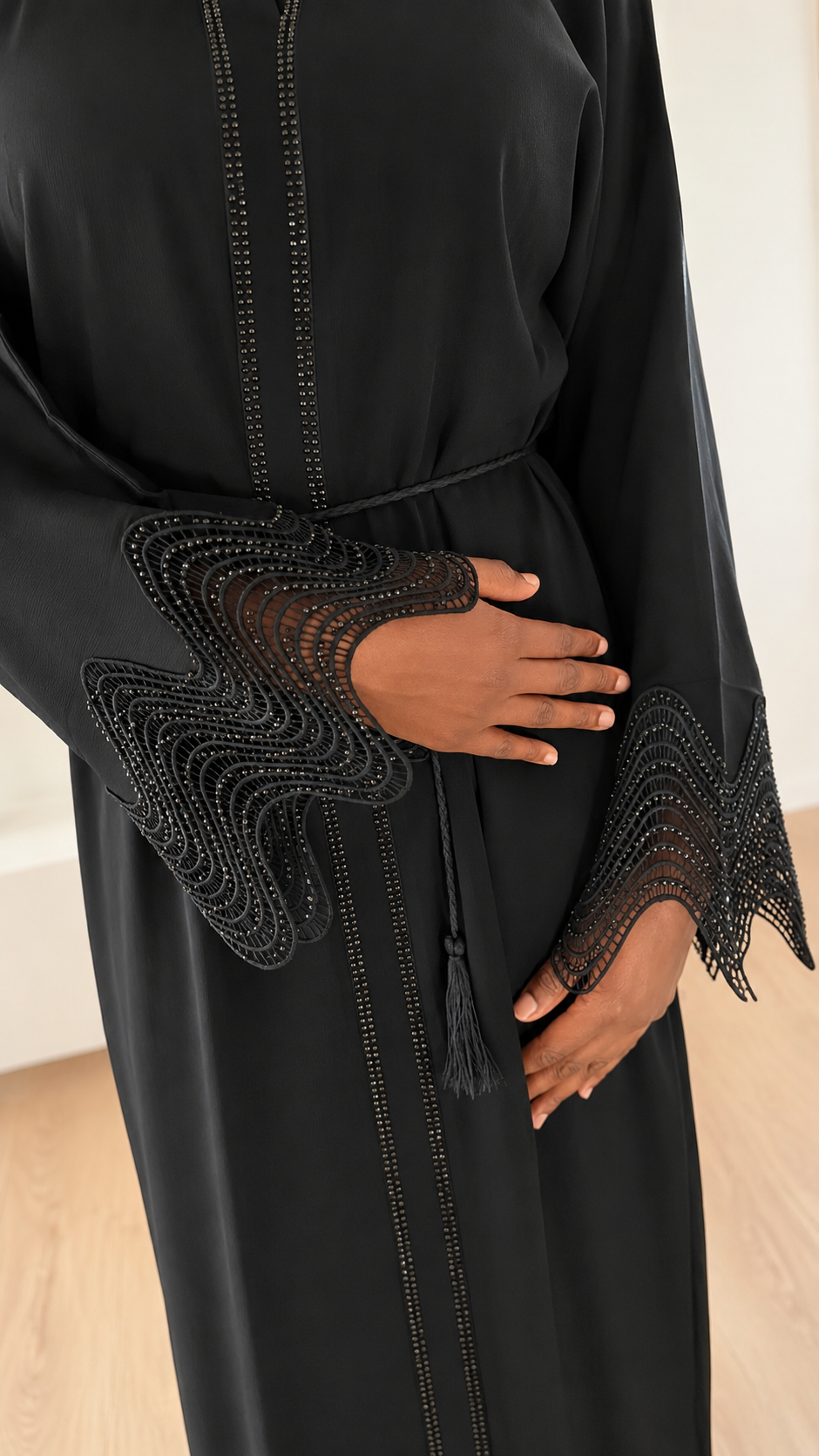 Abaya Maya bleu marine – Nidha Premium