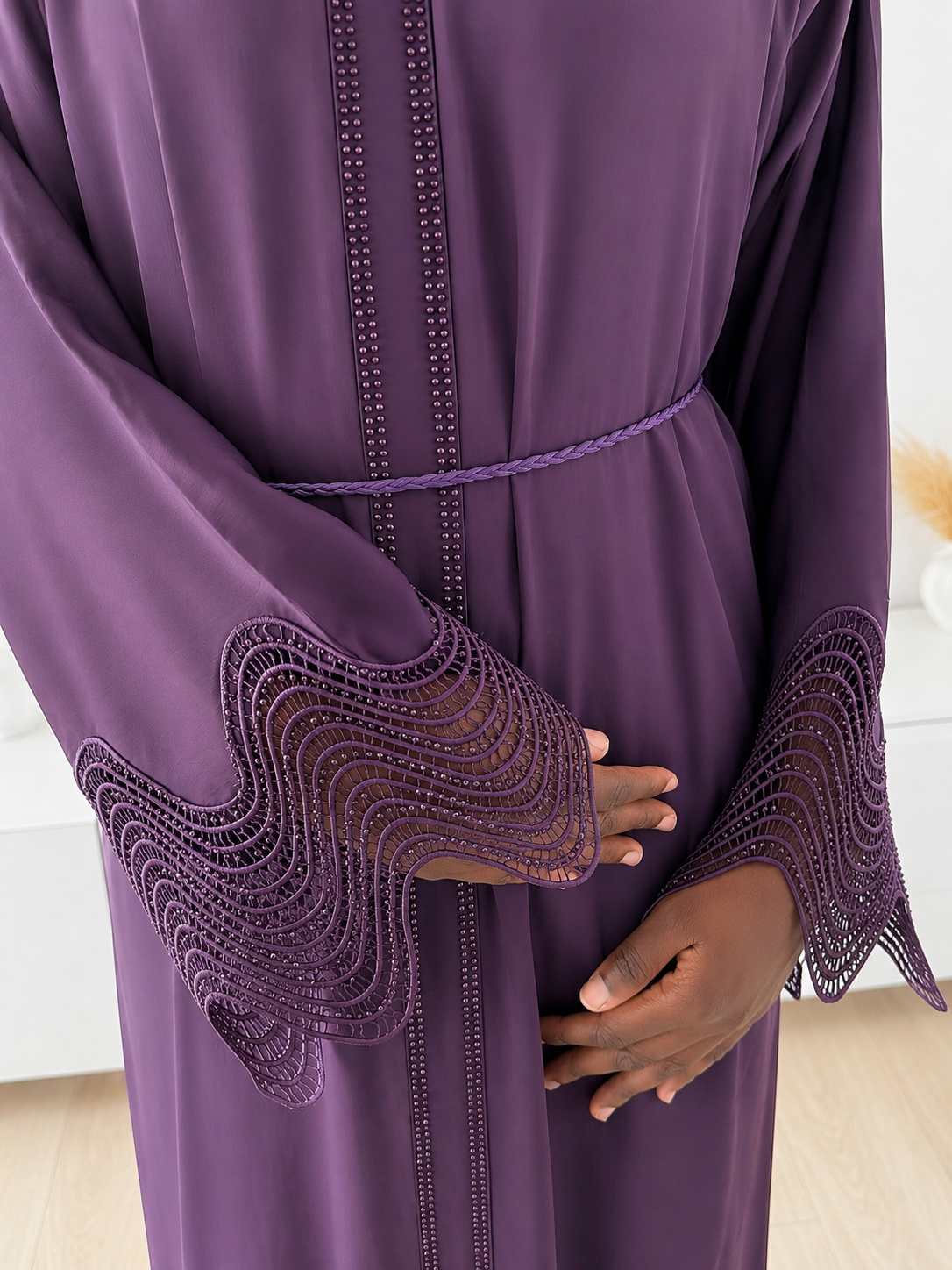 Abaya Maya prune – Nidha Premium